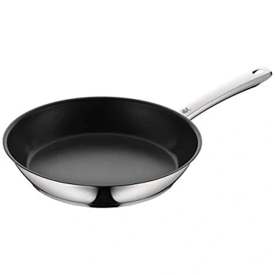 Abbildung von WMF Bratpfanne 28 cm, Edelstahlpfanne, Cromargan Edelstahl beschichtet, backofenfest