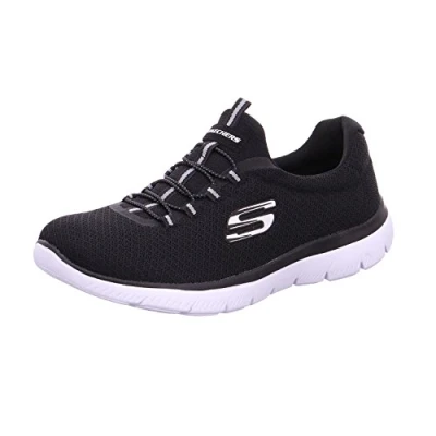 Abbildung von Skechers Sport Summits Sneaker low black/white, Damen, Größe: 38.5, Black/white Schuhe