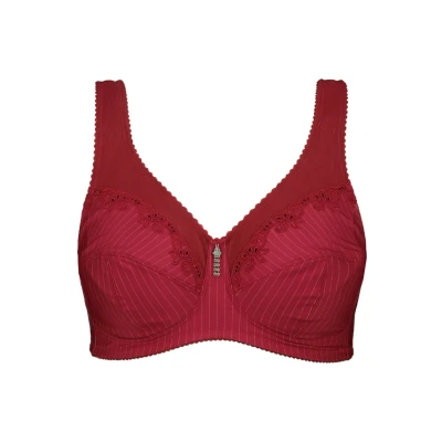 Abbildung von Ulla Popken Bügel BH, Damen, Größe: 95D, Rouge foncé