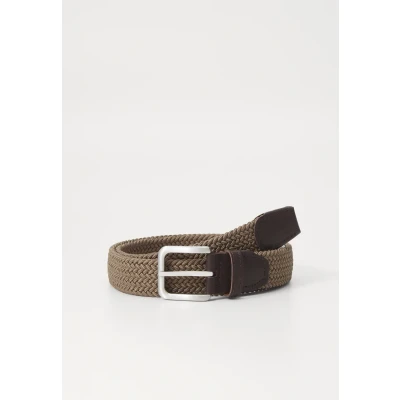 Abbildung von Jack &amp; Jones Jacspring BELT Flechtgürtel, Herren, Größe: 80, Oxford tan