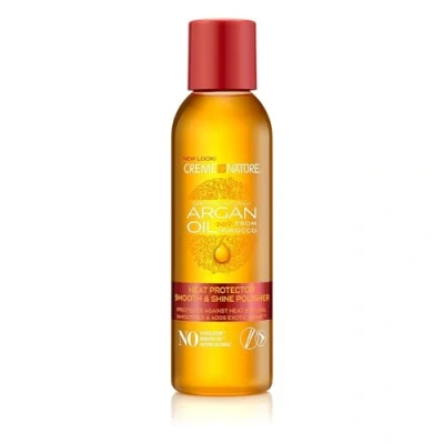 Abbildung von Creme of Nature, Argan, Heat Protector, Moroccan Argan Oil Soothing Treatment Protect Hair for Curly Kinky Hair, Sulphates Free, No Rinse, Bottle (118 ml)