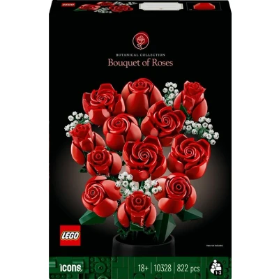 Abbildung von LEGO Icons Rosenstrauß, Kunstblumen als Zimmer Deko, Botanical Collection Set für Erwachsene, Valentinstag oder Jahrestag Geschenk Partner, Freundin Freund, Botanik Kollektion 10328