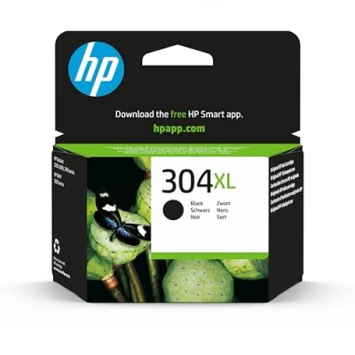 Abbildung von HP 304XL (N9K08AE) Original Druckerpatrone Schwarz mit hoher Reichweite für DeskJet 26xx, 37xx, ENVY 50xx, (1er Pack)