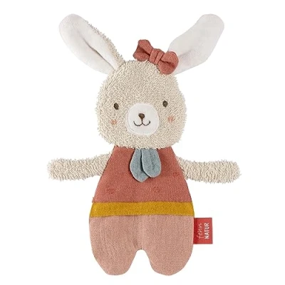 Abbildung von Fehn Knister Hase fehnNATUR Activity Baby Raschel Spielzeug zum Greifen und Spielen Rascheltier Babyspielzeug Motorikspielzeug &amp; Knisterspielzeug für Babys Kleinkinder