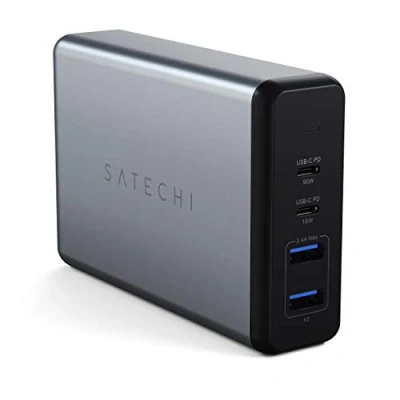 Abbildung von SATECHI 108W USB C PD Tischladegerät 2 &amp; A Anschlüsse Für M2/M1 MacBook Pro/Air, iPad iPhone 14 Pro Max/14 Pro/14/14 Plus