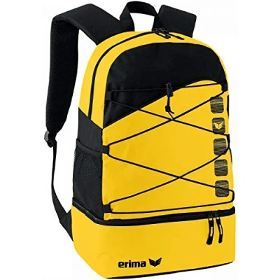 Abbildung von Erima Unisex CLUB 5 Multifunktionsrucksack mit Bodenfach (723343), gelb/schwarz, 1