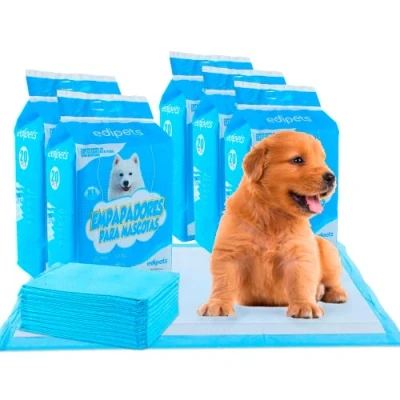 Abbildung von Edipets, Welpen Unterlagen, Welpentoilette, 45x60, Saugfähige Trainingsunterlagen, Einweg Toilettenmatte für Welpen, Puppy Training Pads (100 Stück)