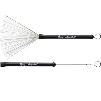 Abbildung von Vic Firth Signature Series Wire Brush Steve Gadd Retractable Black Handle