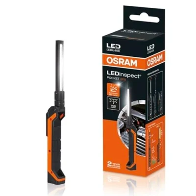 Abbildung von OSRAM LEDIL408 LEDinspect POCKET200, schlanke Inspektionsleuchte, 6500K, wiederaufladbare LED Arbeitsleuchte, magnetisch, biegsam