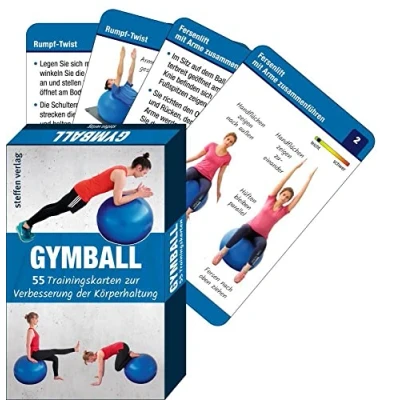 Abbildung von Gymball: 55 Trainingskarten zur Verbesserung der Körperhaltung (Trainingsreihe von Ronald Thomschke)