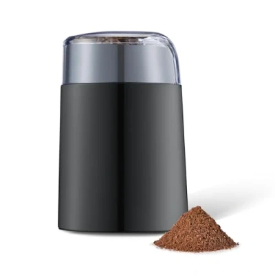 Abbildung von Amazon Basics Elektrische Kaffeemühle, schwarz