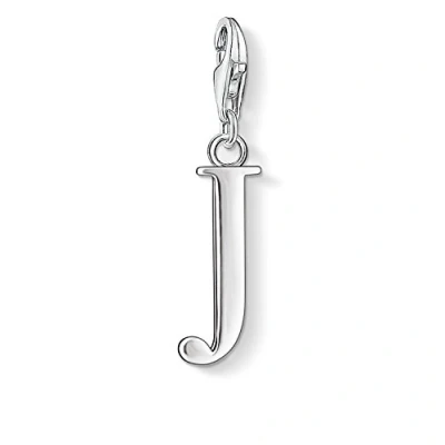 Abbildung von Thomas Sabo Damen Charm Anhänger J Buchstabe Club 925 Sterling Silber 0184 001 12