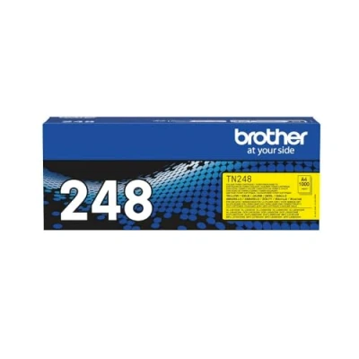 Abbildung von Brother TN248Y Gelb original Box Tonerpatrone für DCP L3515, L3520, L3555, L3560, HL L3220, L3240, MFC L3740, L3760, L8340, L8390
