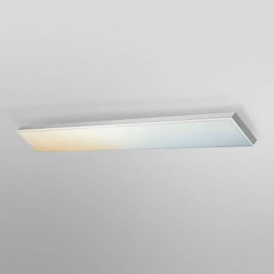 Abbildung von LEDVANCE Smarte LED Deckenleuchte, Panel für Innen mit WIFI Technologie, Lichtfarbe änderbar (3000K 6500K), 800mm x 100mm, Kompatibel Google und Alexa Voice Control, SMART+ PLANON FRAMELESS