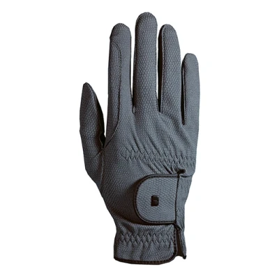 Abbildung von Roeckl Sports Reithandschuh ROECK Grip, Turnier Sommer Handschuh, Anthrazit 8.5