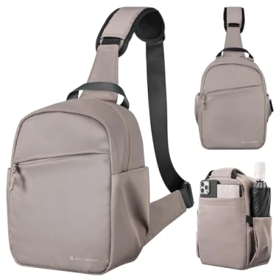 Abbildung von K&amp;F Concept Kameratasche, Kamera Sling Tasche Schultertasche Fotorucksack Klein, Wasserdichter Kamerarucksack, Verstellbarer Schultergurt Rucksack für DSLR/SLR Objektiv