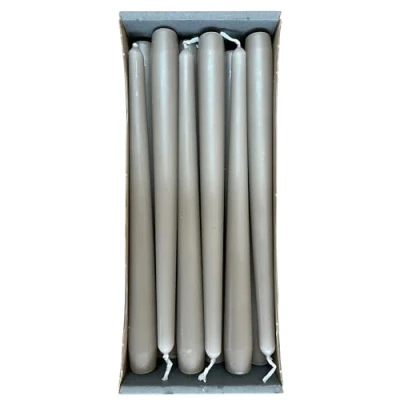 Abbildung von Nordring 12 Spitzkerzen 2,3 x 25 cm warmes grau