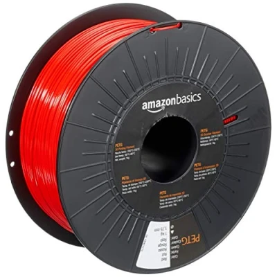 Abbildung von Amazon Basics 3D Drucker Filament aus PETG Kunststoff, 1.75 mm, Rot, 1 kg Spule