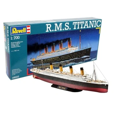 Abbildung von Revell Revell_05210 Modellbausatz Schiff 1:700 R.M.S. Titanic im Maßstab 1:700, Level 4, originalgetreue Nachbildung mit vielen Details, Kreuzfahrtschiff, 05210, merhfarbig, Weiß