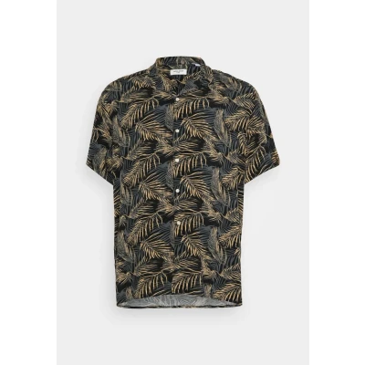 Abbildung von Jack &amp; Jones Jjejeff Tropical Resort Shirt Hemd, Herren, Größe: 4XL, Black