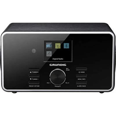 Abbildung von GRUNDIG DTR 4500 Digital Radio, DAB+, FM RDS, 2.0 Stereo Lautsprechersystem, Weckfunktion, TFT Farbdisplay, inkl. Fernbedienung, Bluetooth, Schwarz