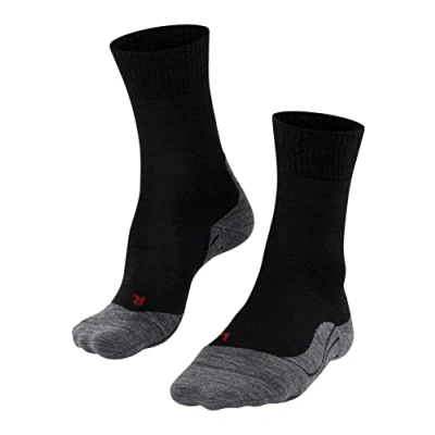 Abbildung von FALKE Damen Wandersocken TK5 Wander W So Wolle Funktionsmaterial antiblasen dünn 1 Paar, Schwarz Black Mix 3010, 35 36