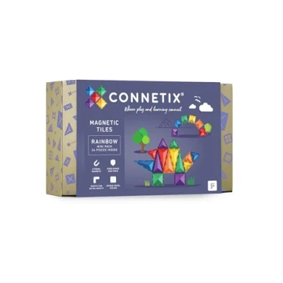 Abbildung von CONNETIX Magnetische Fliesen Regenbogen Minipackung, 24 Stück