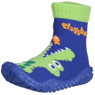 Abbildung von Playshoes Unisex Kinder Aquasocken Wassersportschuh Aquasocken, 174808, Krokodil