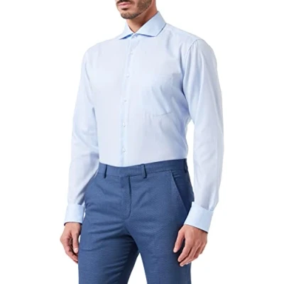 Abbildung von Seidensticker Regular FIT Businesshemd, Herren, Größe: 43, Blue