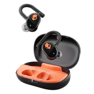 Abbildung von Skullcandy Push Play Active, Kabelloser In Ear Kopfhörer, 34 Std. Akkulaufzeit, Stay Aware Modus, Mikro, Kompatibel mit iPhone, Android und Bluetooth Geräten True Black/Orange