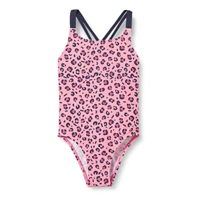Abbildung von Playshoes UV Schutz Badeanzug Mädchen Schwimmanzug Badebekleidung, pink Leo, 110/116