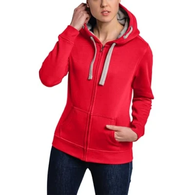 Abbildung von HRM Damen Jacket F hoodie, Himbeere, M EU