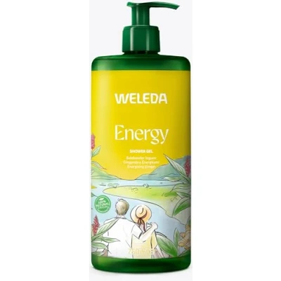 Abbildung von WELEDA Bio Energy XXL Duschgel vegan Naturkosmetik Aroma Dusche für Frauen &amp; Männer mit Ingwer / Zedernholz Duft Natürliche Hautpflege Duschseife Pumpspender Gesicht Körper (1x750ml)