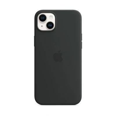 Abbildung von Apple Magsafe Silikon Back Cover Schwarz iPhone 14 Plus