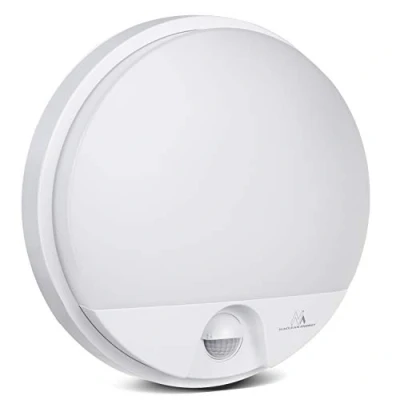 Abbildung von Maclean MCE291 LED Lampe mit Infrarot Bewegungssensor Wandleuchte Innen / Außenbeleuchtung 1100lm 15W IP54 4000K Wasserdicht (Weiß)