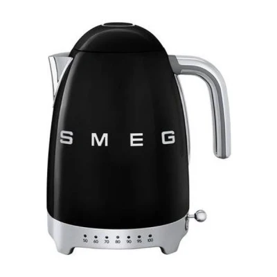 Abbildung von Smeg, Wasserkocher Temperatur regelbar KLF04BLEU 1,7L zuzüglich Temperaturniveaus, Anti Limiden Filter, Wasserspiegelindikator, Stromversorgung 2400W, Schwarz