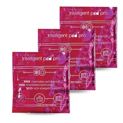 Abbildung von Premium Kühlpads MADE IN GERMANY Kühlakkus Gel blau, 16x16 cm Kühl &amp; Kaltkompresse Wärmekissen Kühlpacks Kühlkissen für Weisheitszahn, Schmerzen Fieber (3x Pink Stück)
