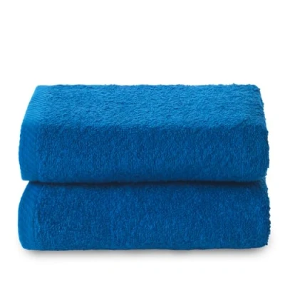 Abbildung von Top Towel Plus Große Badetücher Badezimmerhandtücher 2 Gesichts oder Bidethandtücher 30x50 cm 100 % Baumwolle Blau