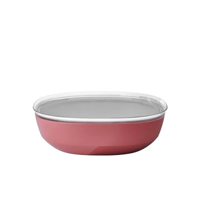 Abbildung von Mepal Servierschale mit Deckel Silueta Spülmaschinen und mikrowellenfest Salatschüssel Tapas Teller Geschirr 4000 ml Vivid mauve