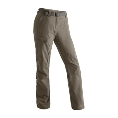 Abbildung von Maier Sports Lulaka, Damen Wanderhose, Wasserabweisende Outdoorhose für Trekking und Hiking, PFC frei, mSTRETCH pro 4 &amp; Dryprotec, Rollup Funktion, Braun, 48 (W40/L32)