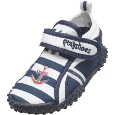 Abbildung von Playshoes Unisex Kinder Aquaschuhe Aqua Schuhe Maritim, Marine Weiß 20/21 EU