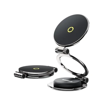 Abbildung von Baseus MagPro II Handyhalterung Auto Magnet, [Vollmetall] [20x N56 Magnete] [360 Drehbar &amp; Ausziehbar] MagSafe Handy Halterung für iPad, iPhone 12 16 Serie und Handys mit Magnetring Zubehör