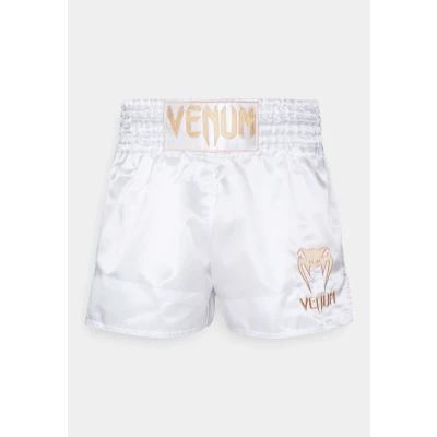 Abbildung von Venum Classic MUAY THAI Short kurze Sporthose, Herren, Größe: XXL, White/gold