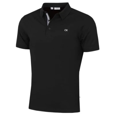 Abbildung von Calvin Klein Herren Campus Sport Stretch Golf Poloshirt Schwarz XL