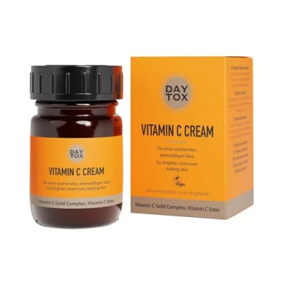 Abbildung von Gesichtscreme mit Vitamin C reduziert Falten &amp; Pigmentflecken Vegan, Ohne Silikone, Made in Germany, DAYTOX Cream 50ml