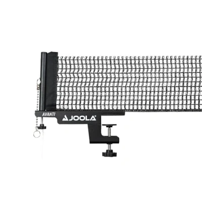 Abbildung von JOOLA 31009 Unisex Erwachsene TT Netzgarnitur Avanti Tischtennisnetz, schwarz, 152cm