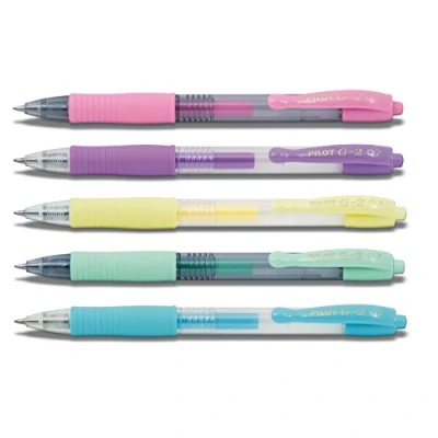 Abbildung von Pilot Gelschreiber G2 7 (Langer Stift 5 Farben Pastell)