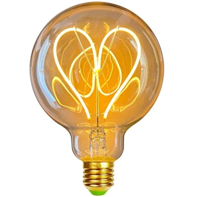 Abbildung von TIANFAN Led Glühbirnen G95 Heart Vintage Glühbirne 4W Dimmbar 220 / 240V E27 Edison Spezialität Dekorative Ligth Wärme Glow (Golden)