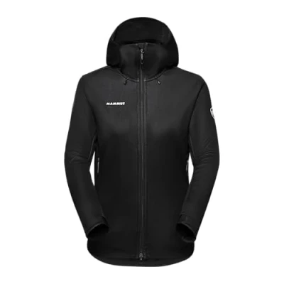 Abbildung von Mammut Ultimate Hooded Jacket Women Softshelljacke, Damen, Größe: Medium, Black