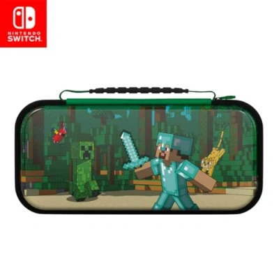 Abbildung von PDP Nintendo Switch Travel Case Minecraft Forest Battle
